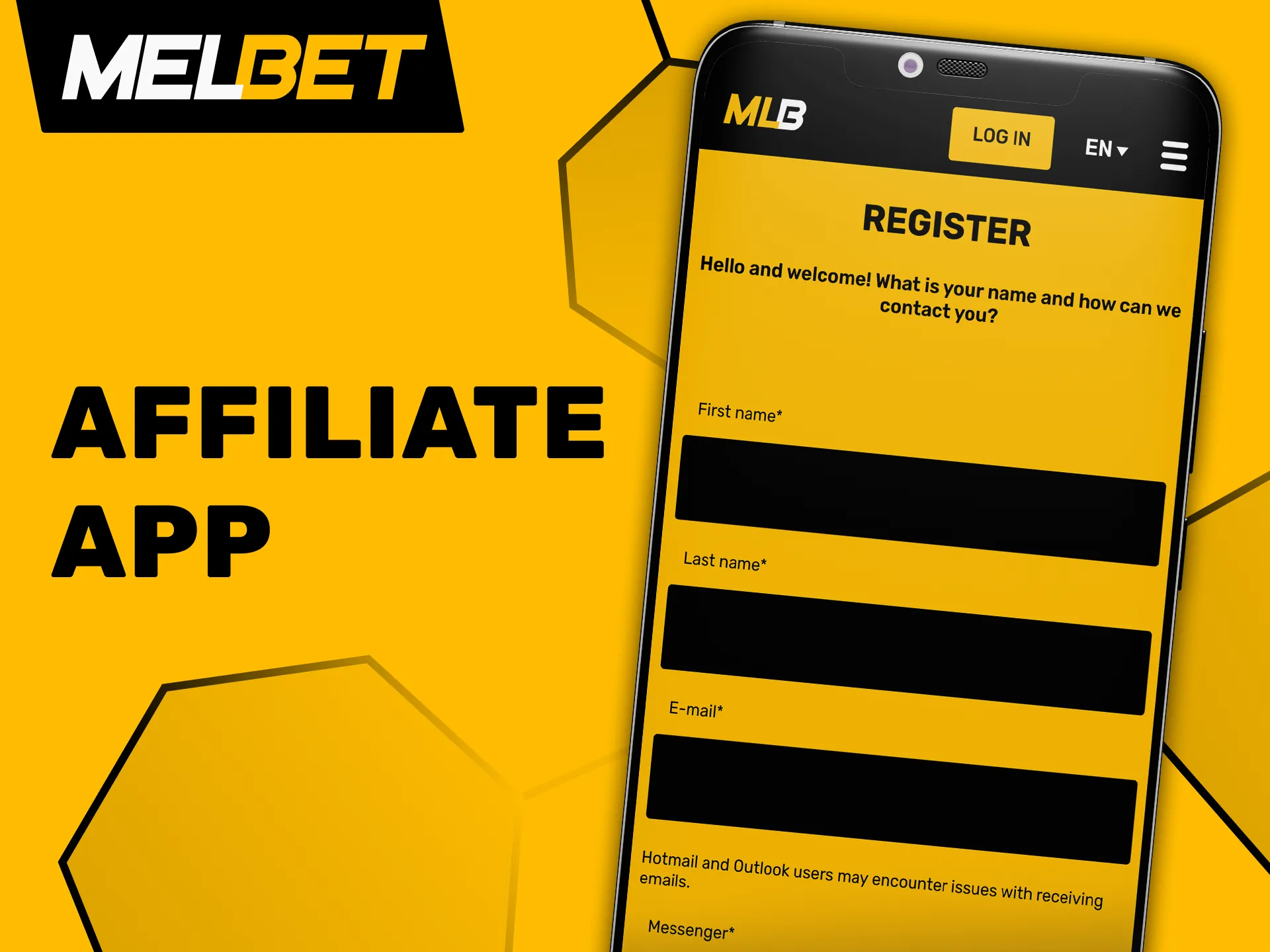 You can install Melbet's affiliate app.